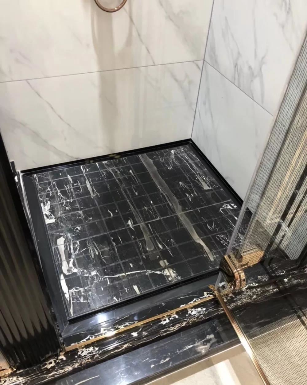 Black Marble shower room Black Marble shower room