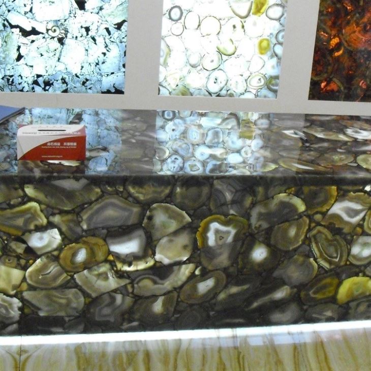 Grey Agate Gemstone Slabs (4) Grey Agate Gemstone Slabs (4)