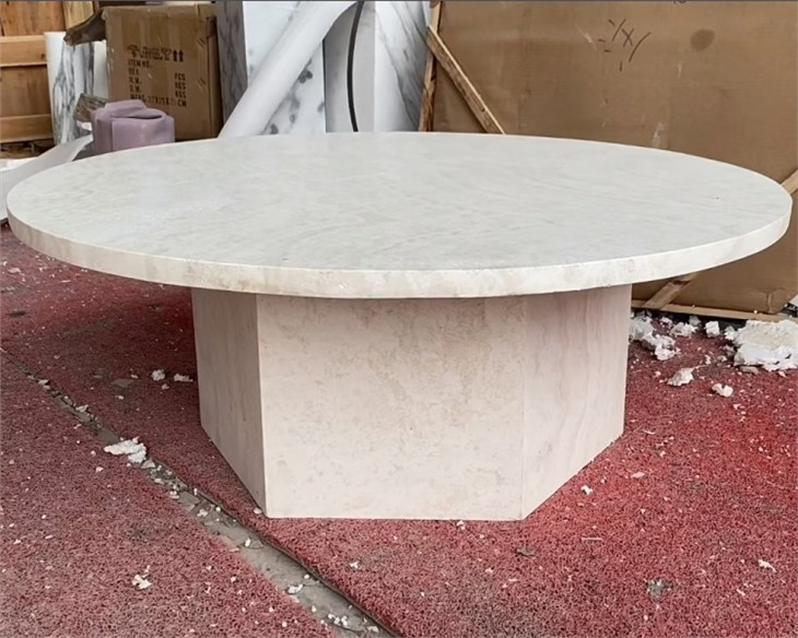 Natural Travertine Dining Table Natural Travertine Dining Table