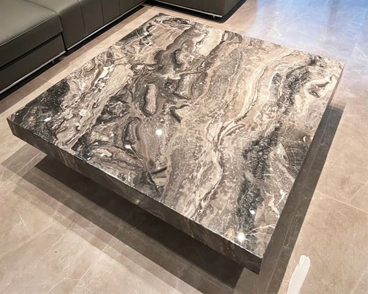 Brown Marble Side Table Brown Marble Side Table