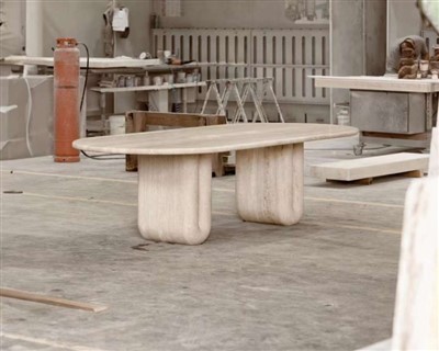 Kavos staliukas Travertinas